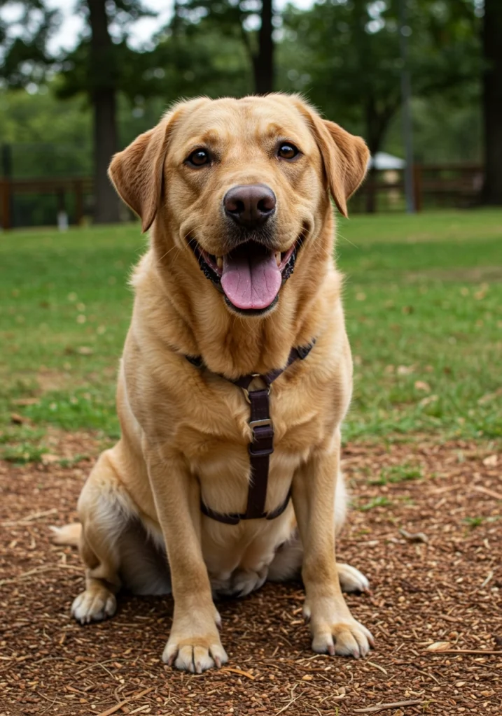 labrador ready to travel